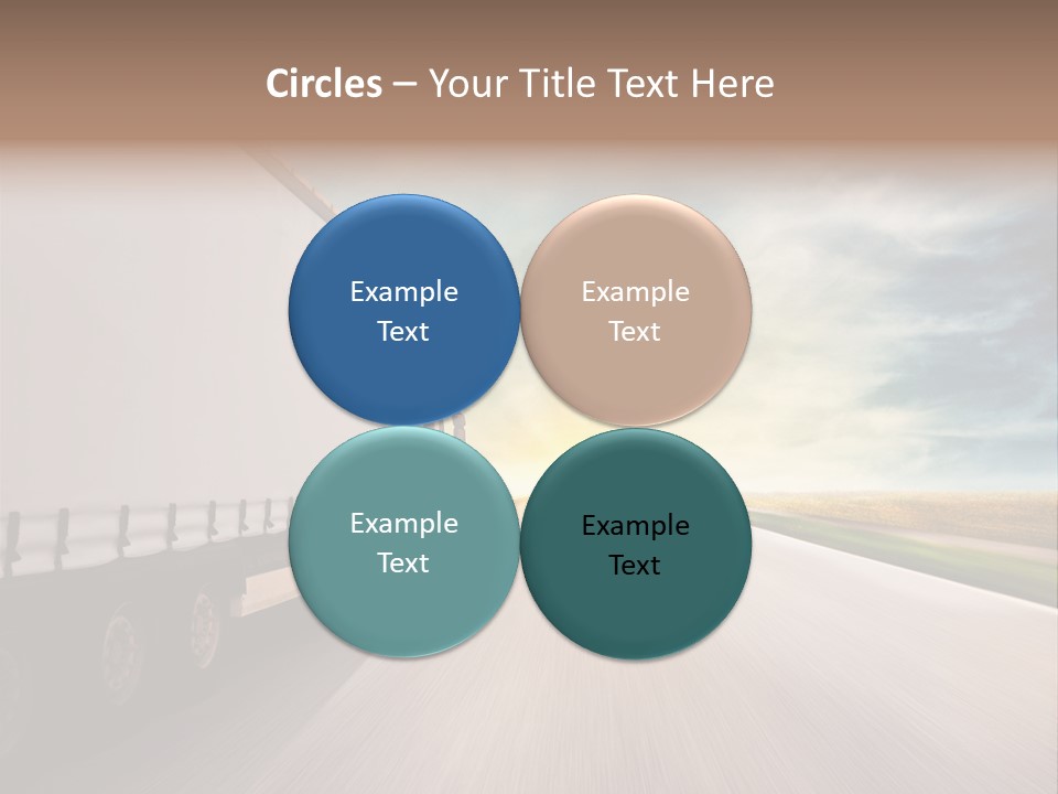 Driving School Member Road PowerPoint Template