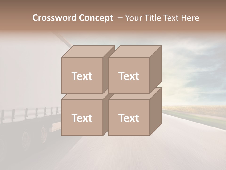 Driving School Member Road PowerPoint Template