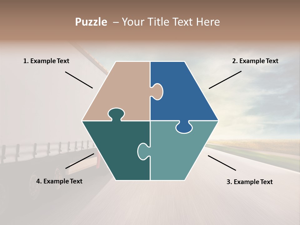 Driving School Member Road PowerPoint Template