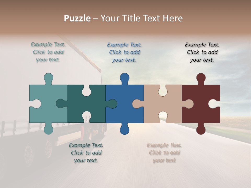 Driving School Member Road PowerPoint Template