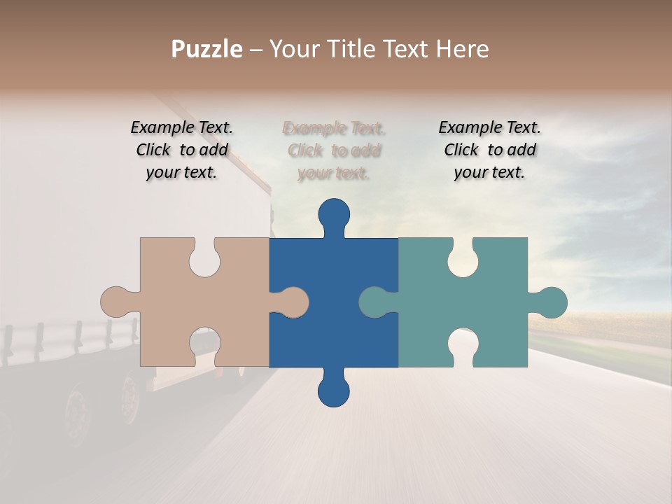 Driving School Member Road PowerPoint Template