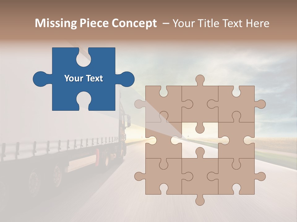 Driving School Member Road PowerPoint Template