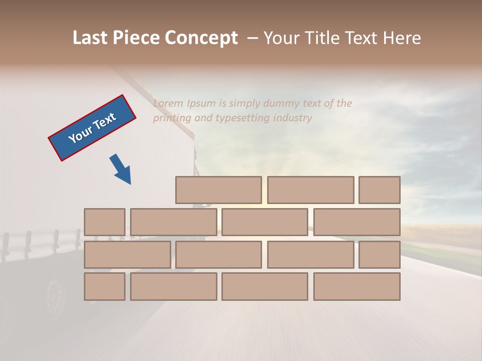 Driving School Member Road PowerPoint Template