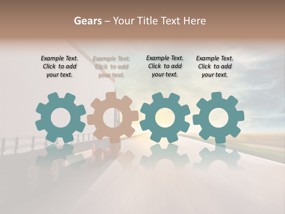 Driving School Member Road PowerPoint Template