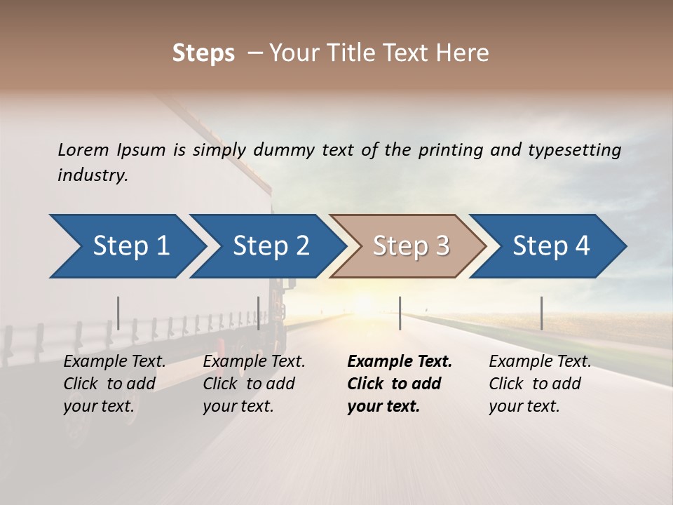 Driving School Member Road PowerPoint Template