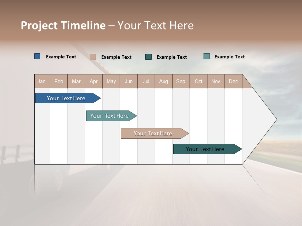 Driving School Member Road PowerPoint Template