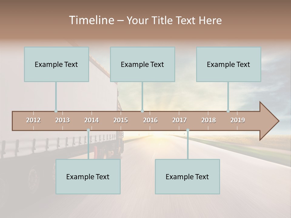 Driving School Member Road PowerPoint Template