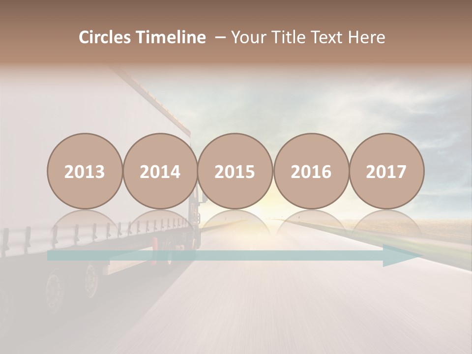 Driving School Member Road PowerPoint Template