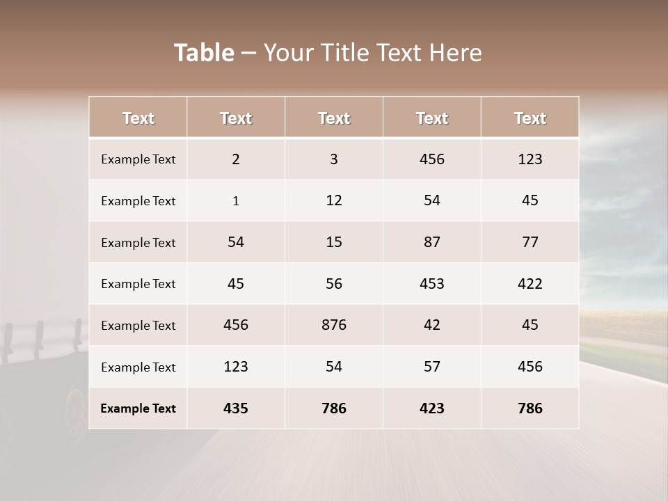 Driving School Member Road PowerPoint Template