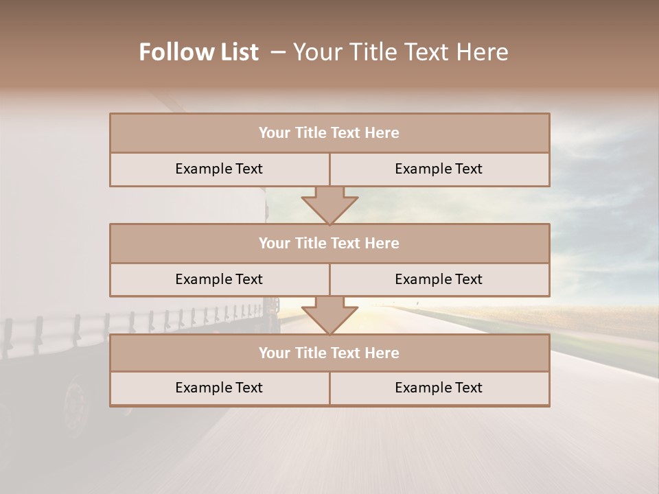 Driving School Member Road PowerPoint Template