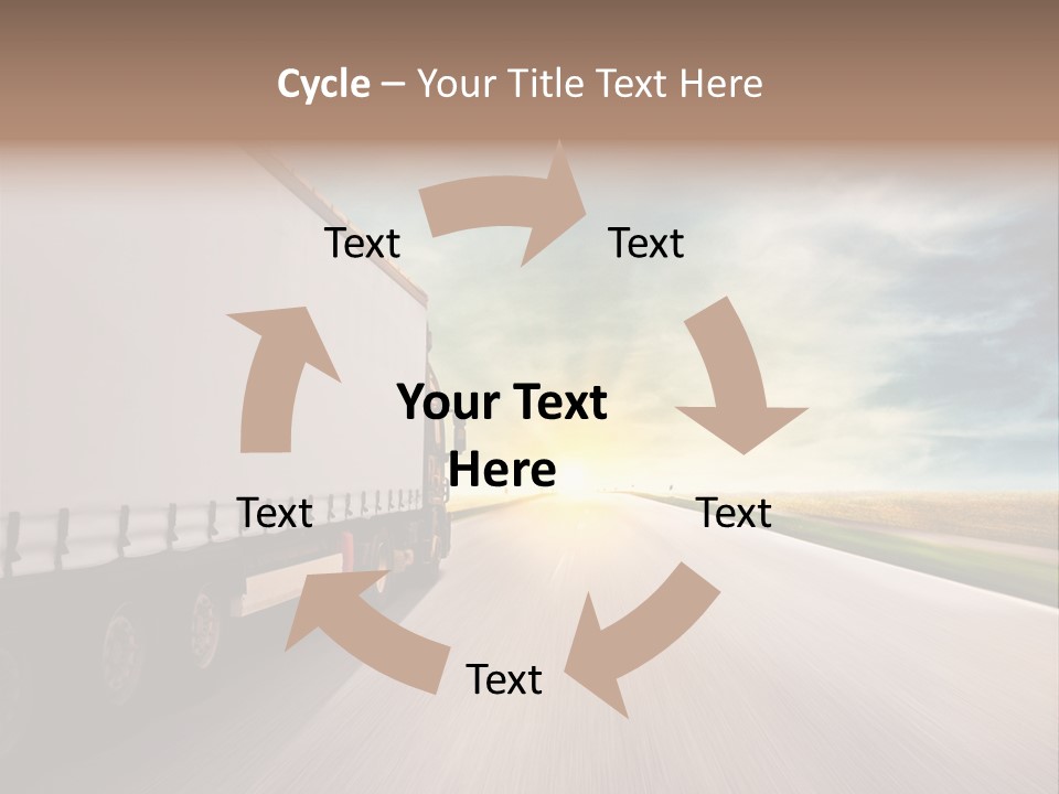 Driving School Member Road PowerPoint Template