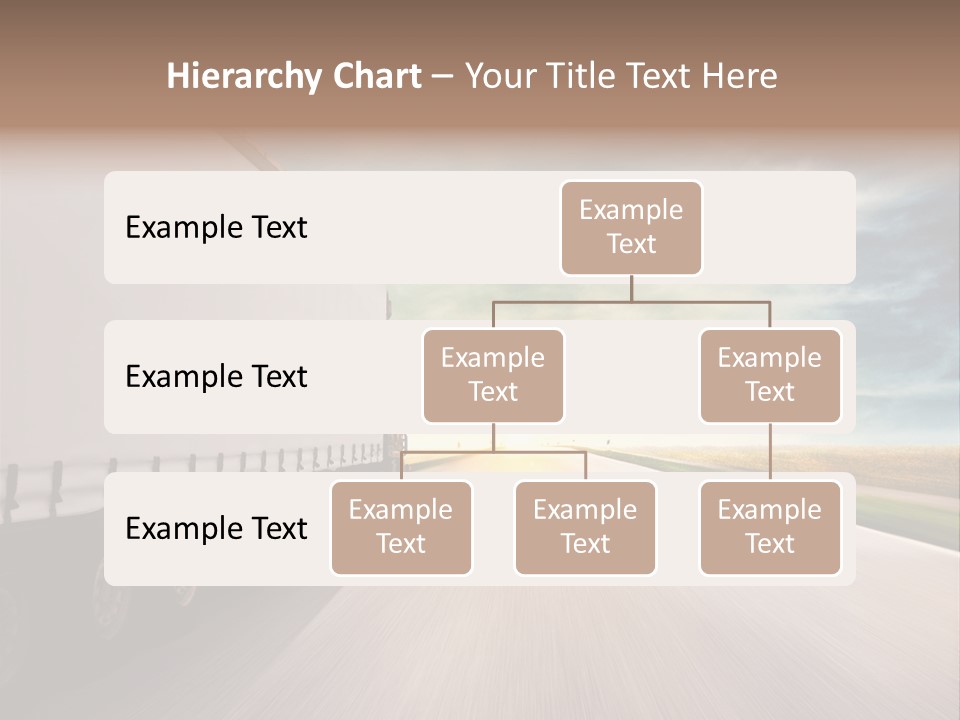 Driving School Member Road PowerPoint Template