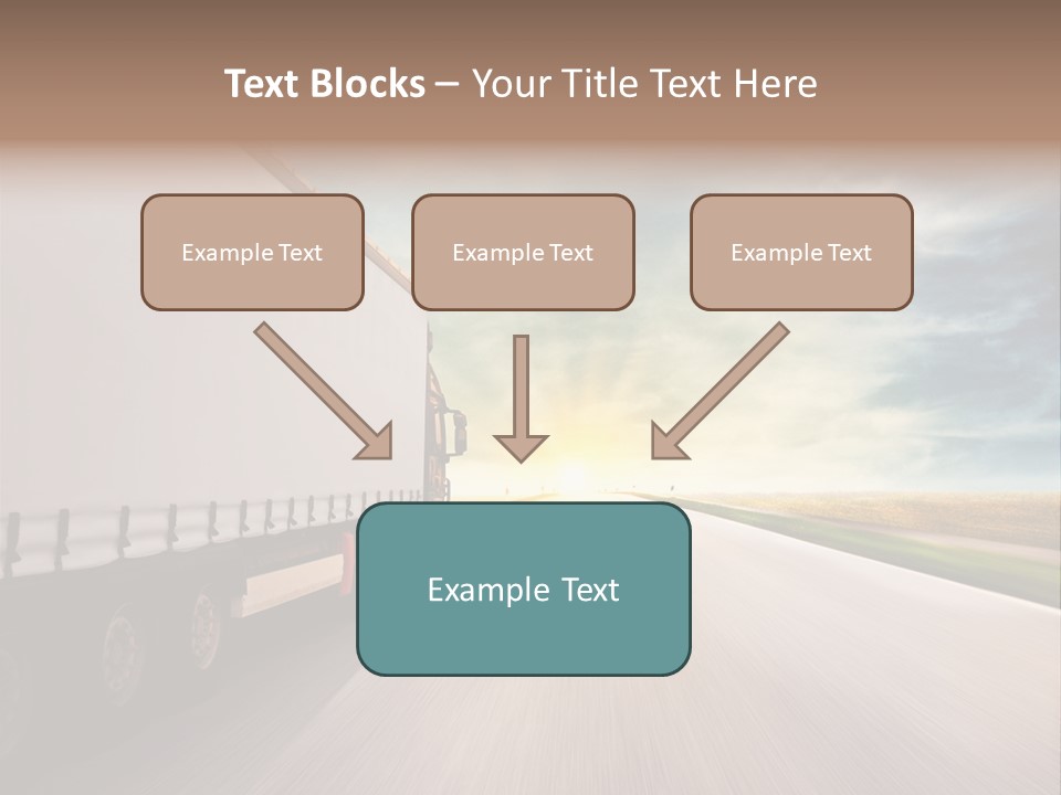 Driving School Member Road PowerPoint Template
