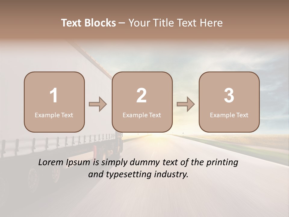 Driving School Member Road PowerPoint Template