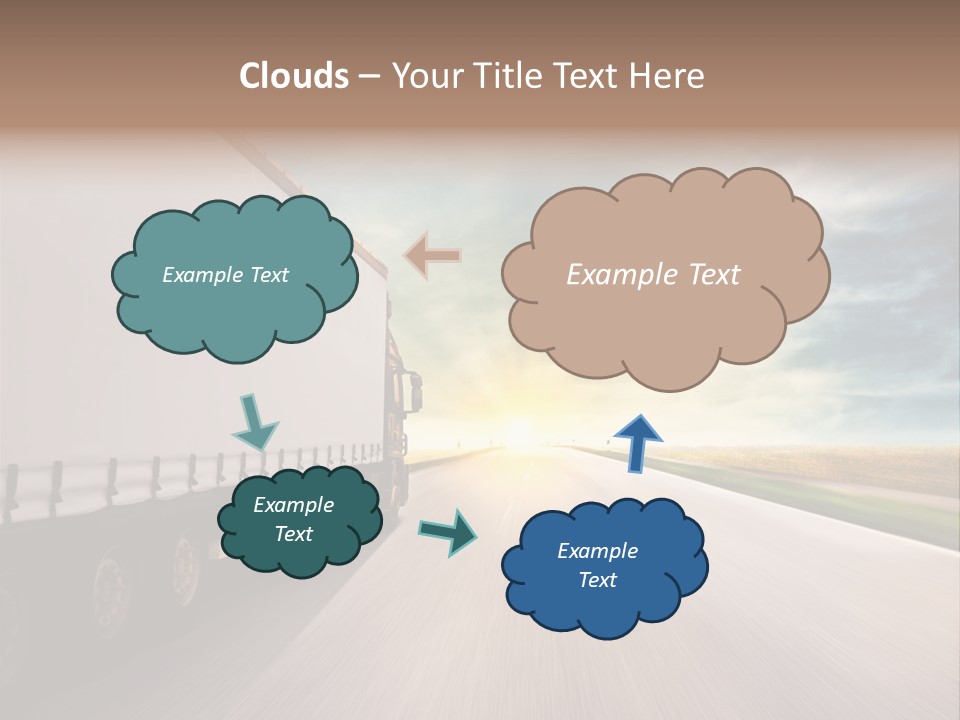 Driving School Member Road PowerPoint Template