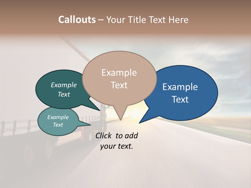 Driving School Member Road PowerPoint Template