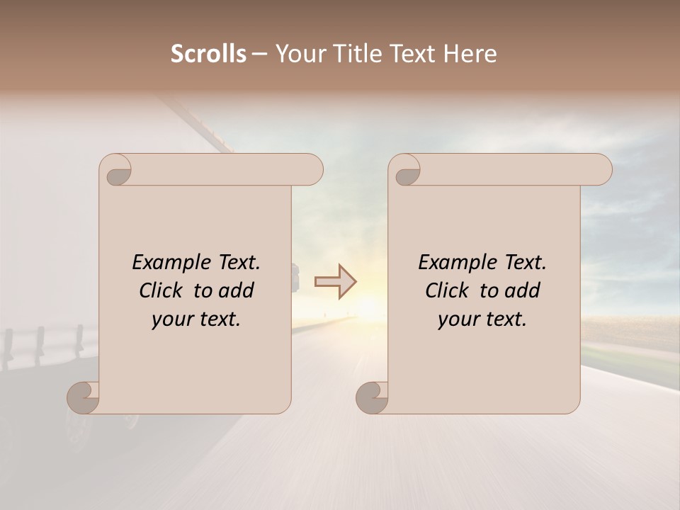 Driving School Member Road PowerPoint Template