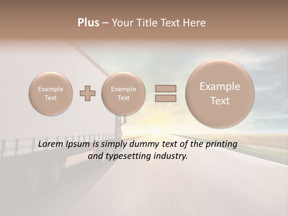 Driving School Member Road PowerPoint Template