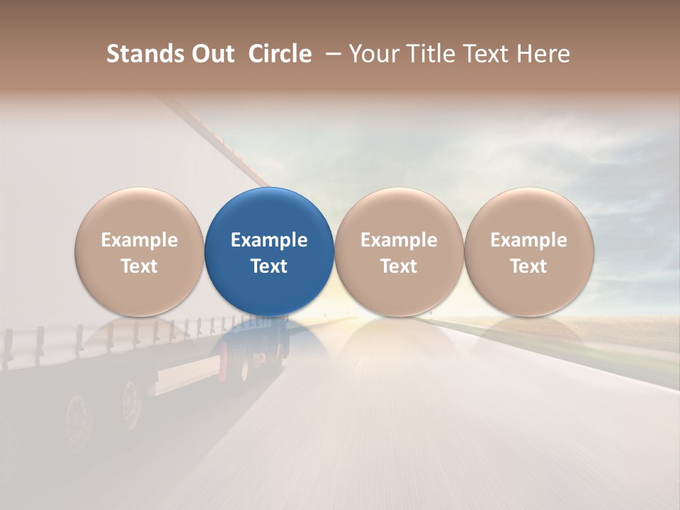 Driving School Member Road PowerPoint Template
