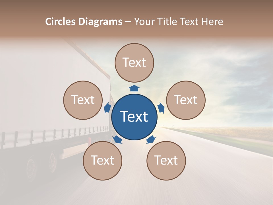 Driving School Member Road PowerPoint Template