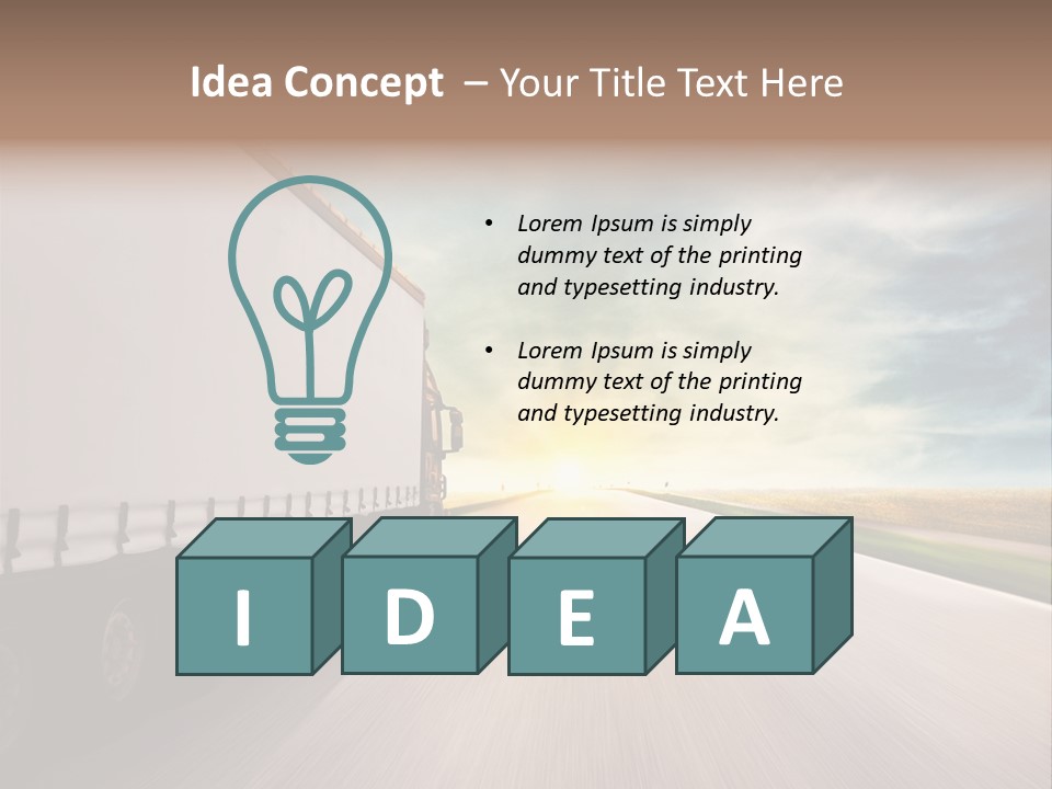 Driving School Member Road PowerPoint Template