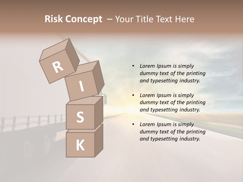 Driving School Member Road PowerPoint Template