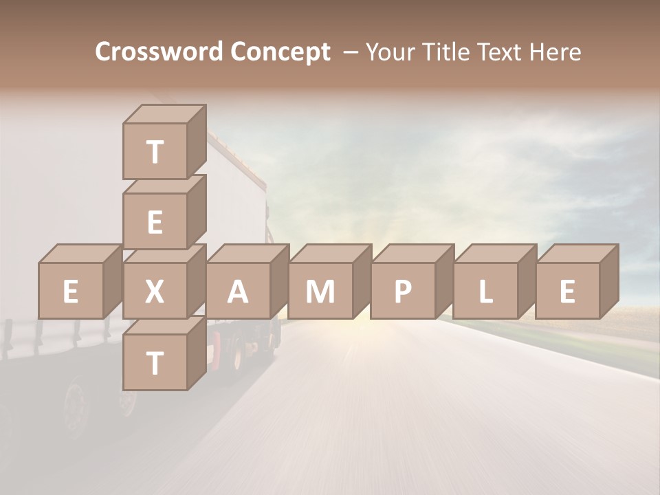 Driving School Member Road PowerPoint Template