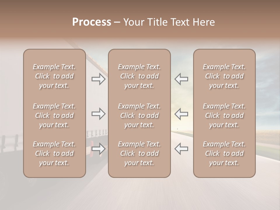 Driving School Member Road PowerPoint Template