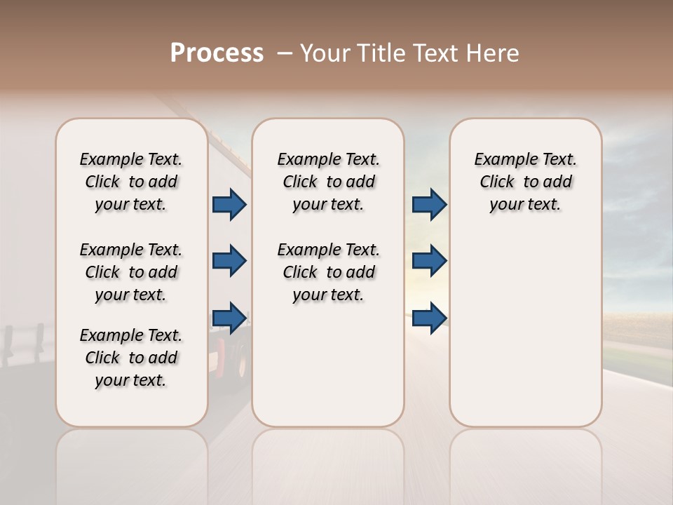 Driving School Member Road PowerPoint Template