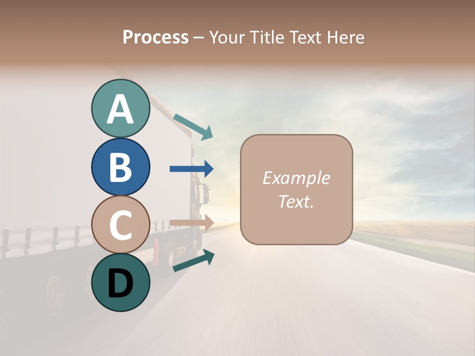 Driving School Member Road PowerPoint Template
