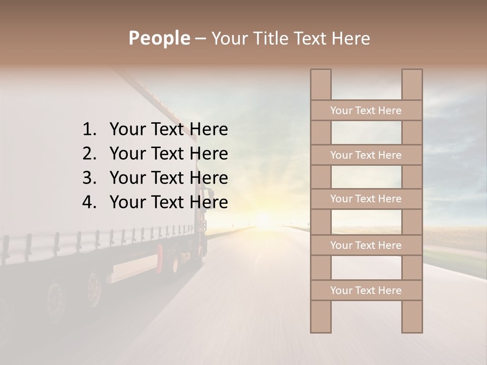Driving School Member Road PowerPoint Template
