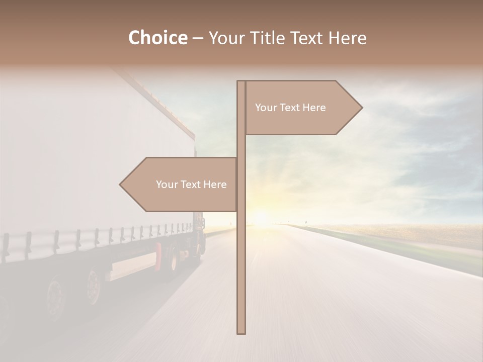 Driving School Member Road PowerPoint Template
