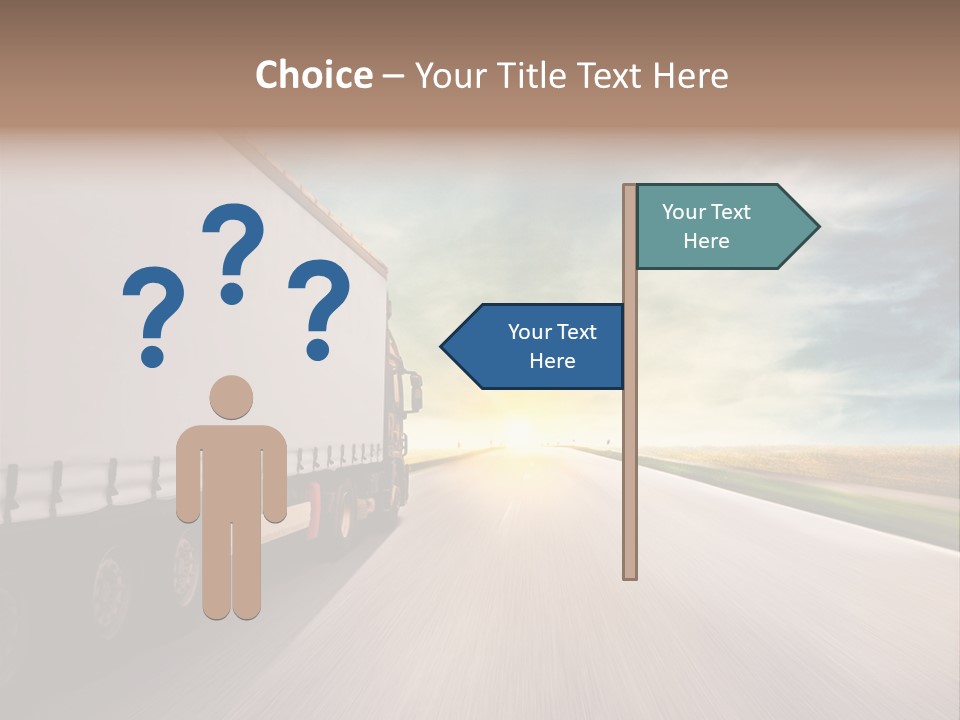 Driving School Member Road PowerPoint Template
