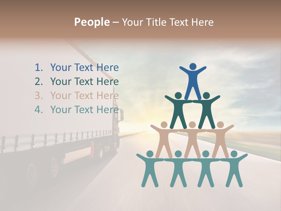 Driving School Member Road PowerPoint Template