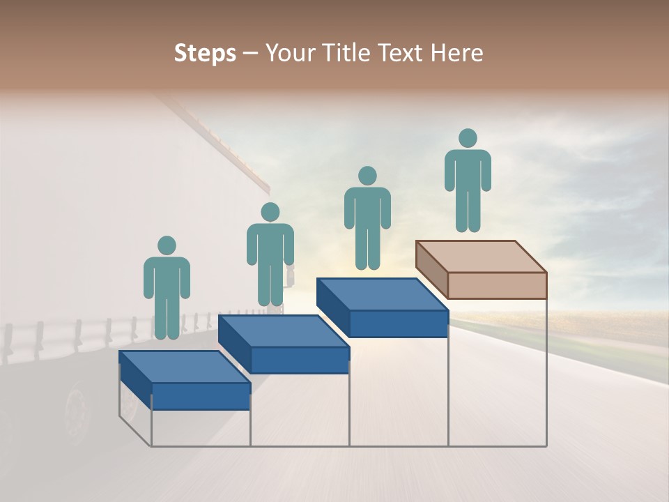 Driving School Member Road PowerPoint Template