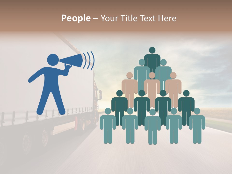 Driving School Member Road PowerPoint Template