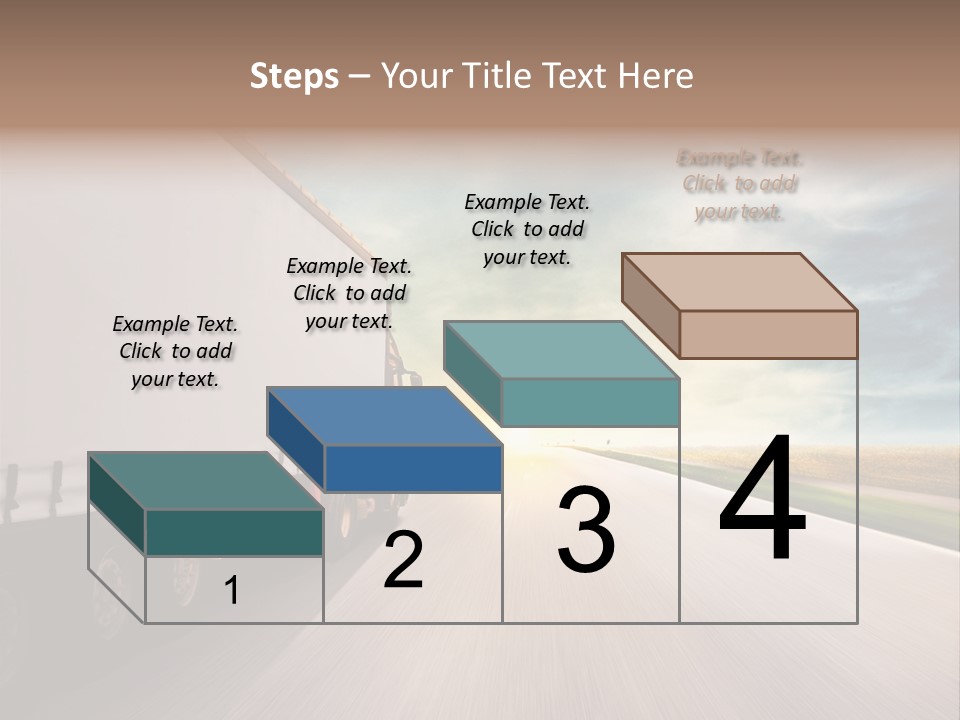 Driving School Member Road PowerPoint Template