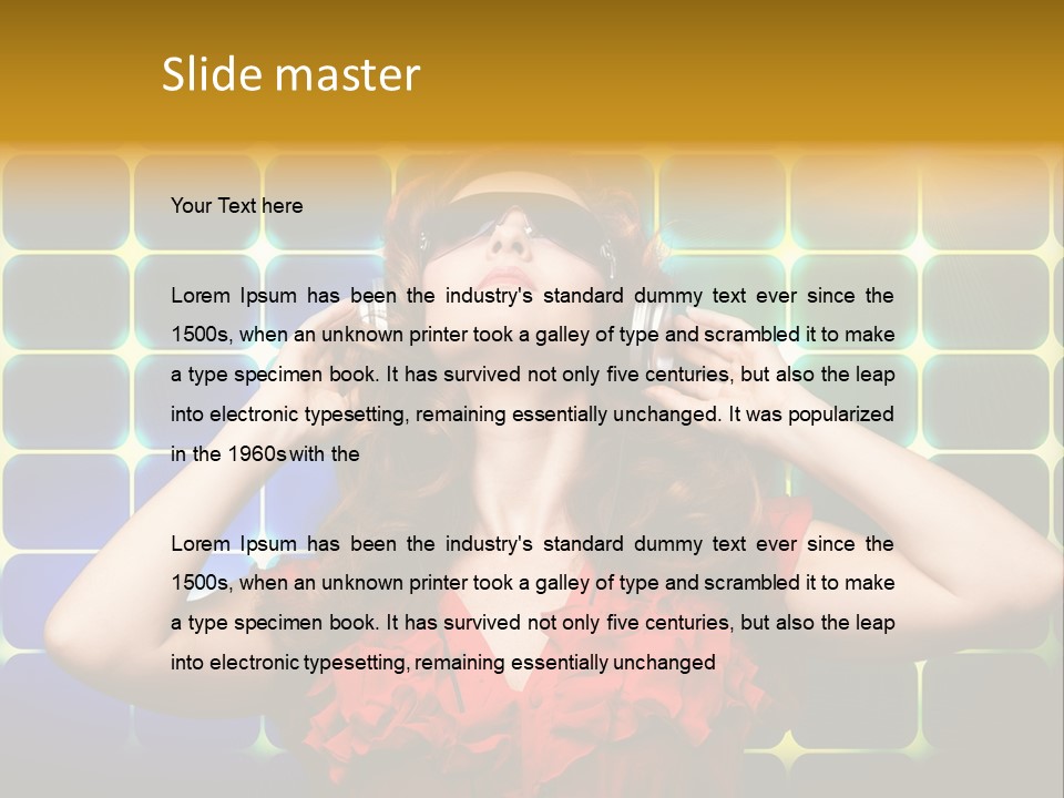 Lifestyle Sexy Cool PowerPoint Template