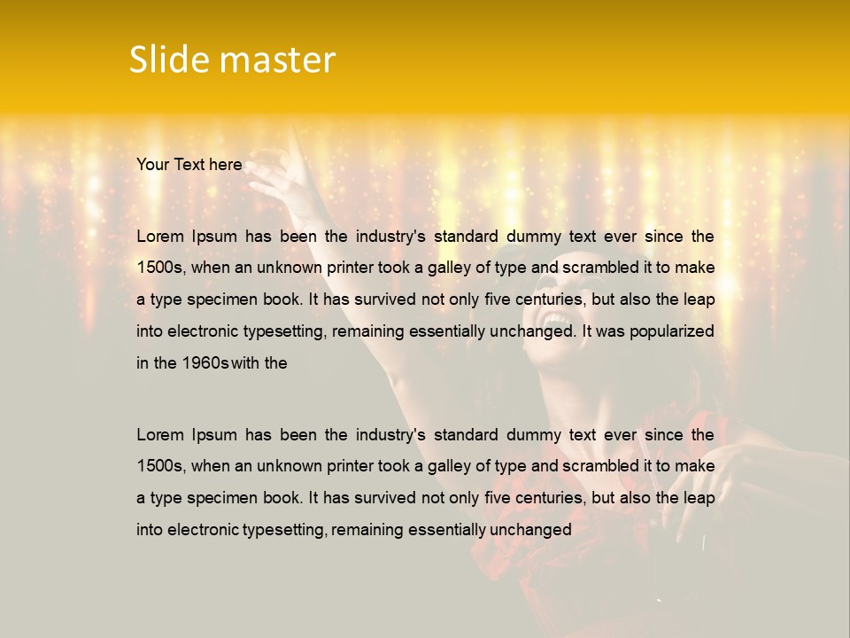 Music Flirt Alcohol PowerPoint Template