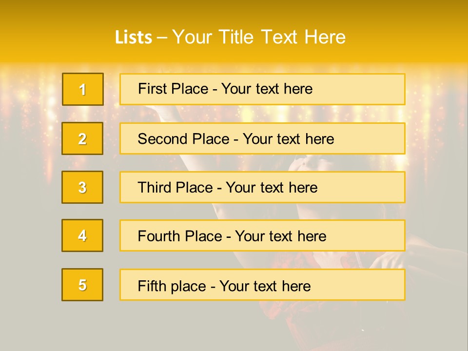Music Flirt Alcohol PowerPoint Template