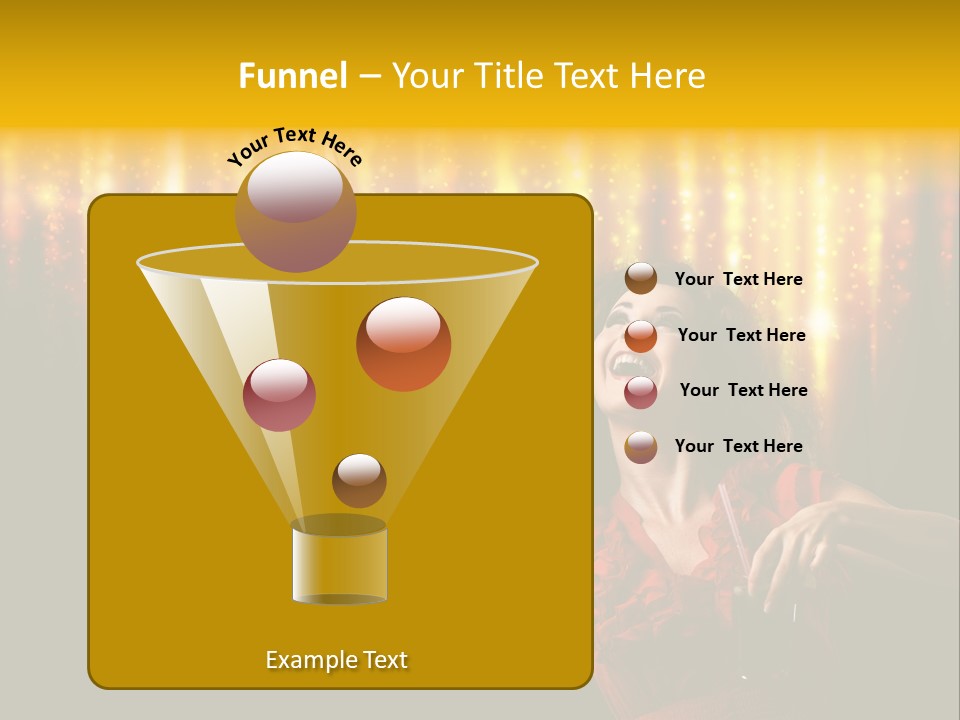 Music Flirt Alcohol PowerPoint Template