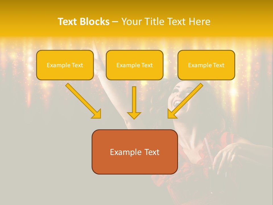 Music Flirt Alcohol PowerPoint Template
