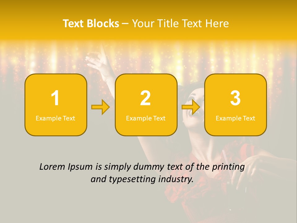 Music Flirt Alcohol PowerPoint Template