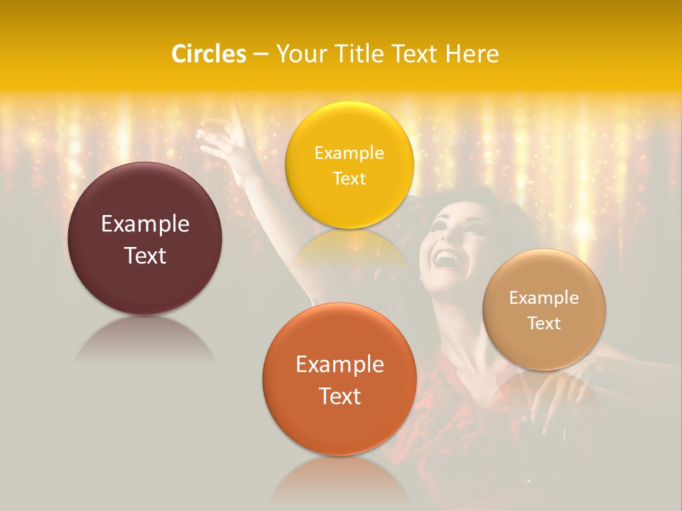 Music Flirt Alcohol PowerPoint Template