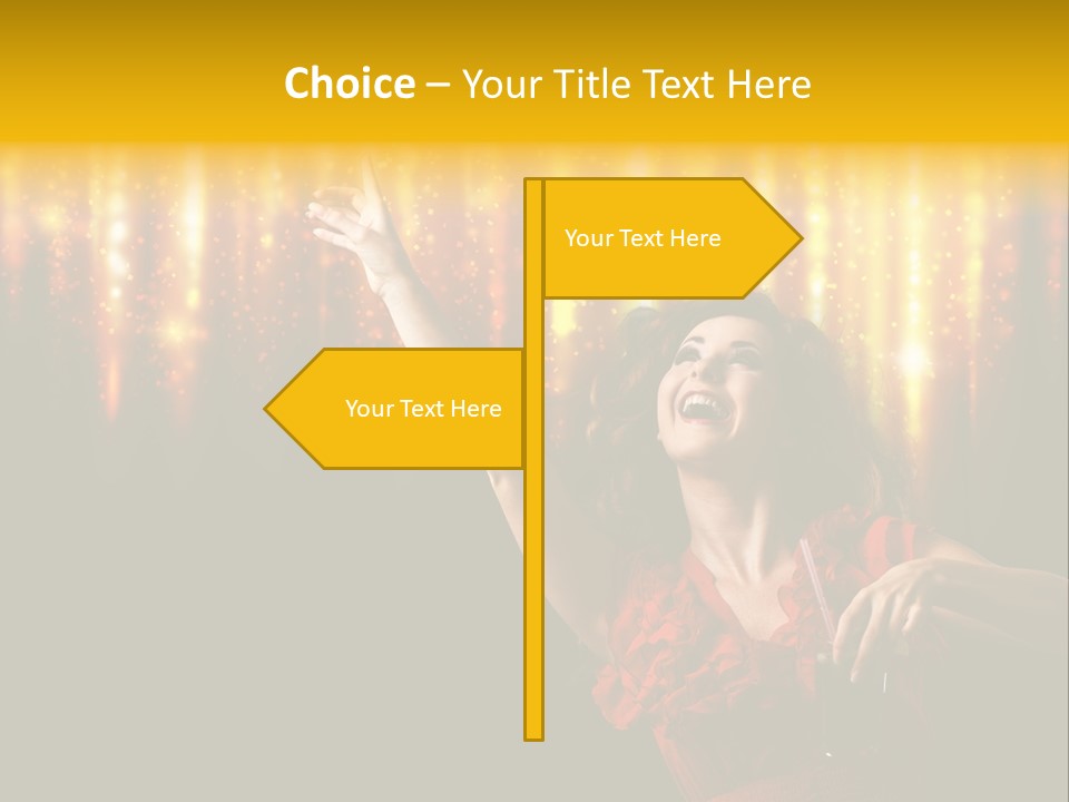 Music Flirt Alcohol PowerPoint Template