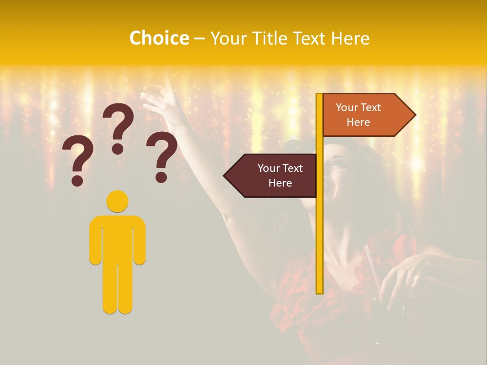 Music Flirt Alcohol PowerPoint Template