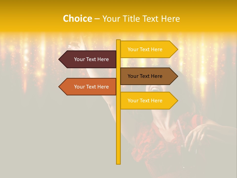 Music Flirt Alcohol PowerPoint Template