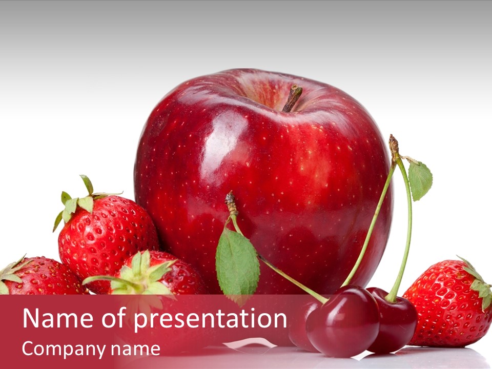 Organic Reflection Macro PowerPoint Template