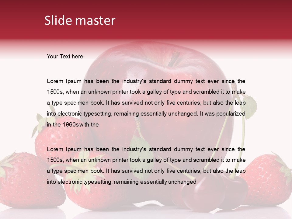 Organic Reflection Macro PowerPoint Template