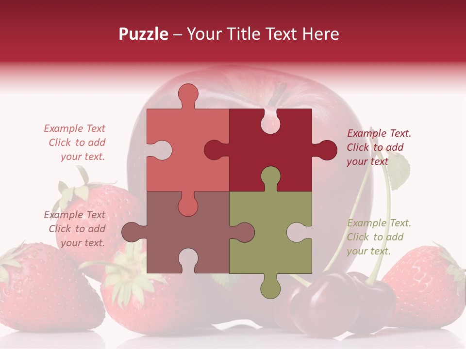 Organic Reflection Macro PowerPoint Template